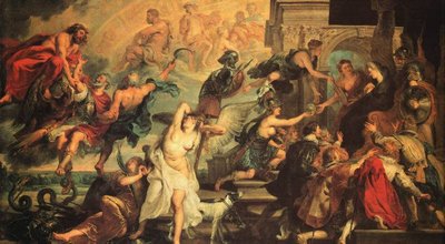 The Apotheosis of Henry IV and the Proclamation of the Regency of Marie de Médicis by Peter Paul Rubens